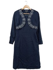 Kostüm Damen Anzug Gr. DE 40 blau Elegant