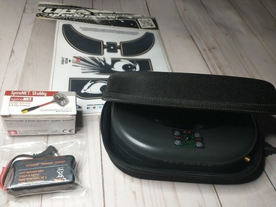 FatShark Teleporter V3 Goggles with Case NEW Battery and NEW Antenna And New DVR