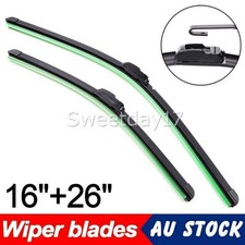 26" + 16" Front Windscreen Wiper Blades Pair for U Hook Arm Windshield NEW