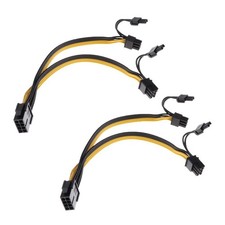 CPU to pci-e dual 6+2Pin Extension Cable For Graphic Card
