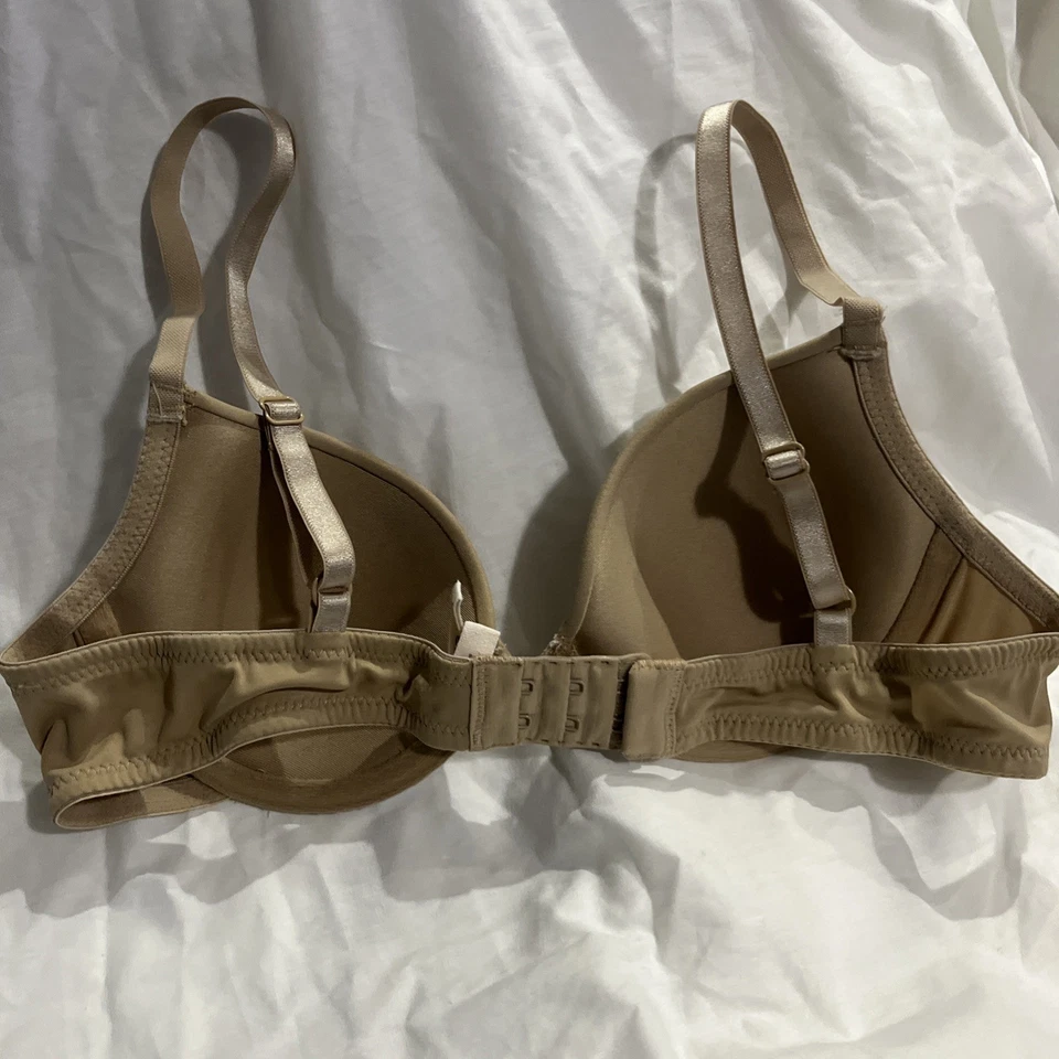 Aerie 32A Paige Bra Solid TanUnderwire Padded Push Up Women Adjustable Straps - Image 4 of 4