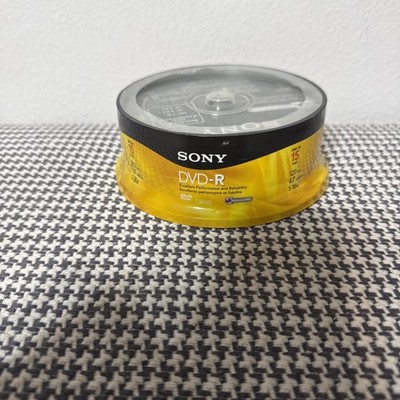 15-Pack SONY 4.7GB DVD-R Blank Optical Media - Sealed New