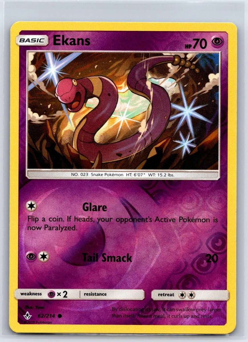 Ekans Pokemon Card