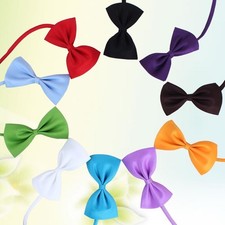 12Pcs Polyester Silk Pet Bow Tie Accessories for Dog Cat Decoration