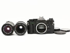 Canon AE-1 program FD 50mm f/3.5 S.S.C. 28-55mm f/3.5-4.5 Lens JAPAN Exc 4