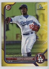 2022 Bowman Prospects Yellow Border 51/75 Eddys Leonard #BP-57 4a7