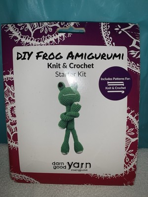 DIY Frog Amigurumi Knit And Crochet Kit