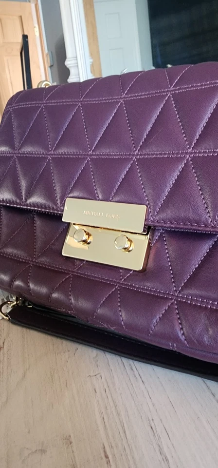 Michael Kors SLOAN LARGE Gold Chain Shoulder Bag - Image 3 of 4