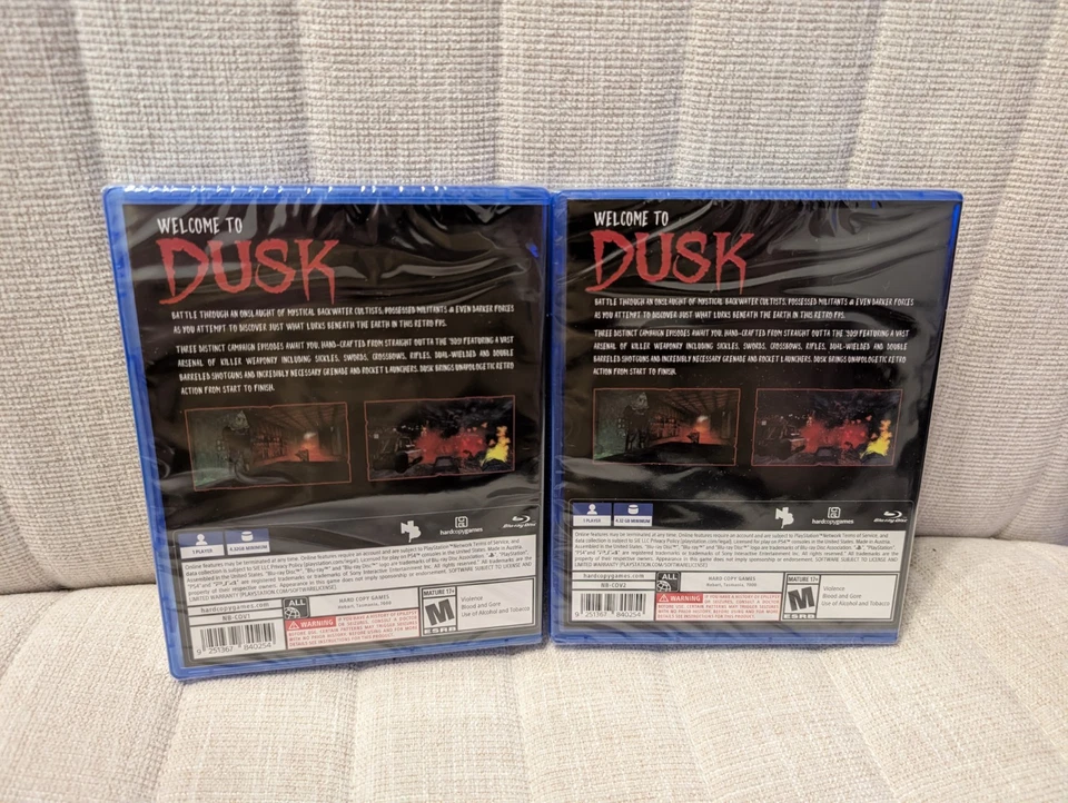 Dusk PS4 Game Complete New Blood Limited OOP Antlers + Leathernecks Cover - NEW - Image 2 of 3