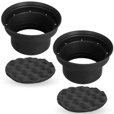 NVX XBAF65 2 Piece 6.5" or 6.75" Weatherproof Silicone Rubber Speaker Baffle ...
