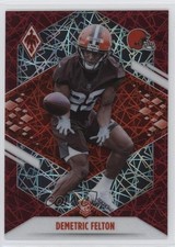 2021 Panini Phoenix Rookie Red Lazer 284/285 Demetric Felton #180 7l6
