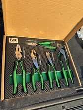 5pc Pliers Set SK Tools Linesman, Groove, Slip Joint, Diagonal Long Nose Sk01458