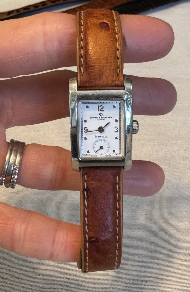 Baume & Mercier 腕時計 Tiffany & Co. ハンプトン Baume & Mercier x Tiffany & Co Hampton Women's Watch 30mm Leather
