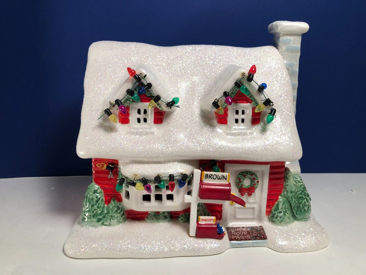 Dept 56 Peanuts CHARLIE BROWN'S HOUSE 799069 w/ Box & Lightcord | eBay