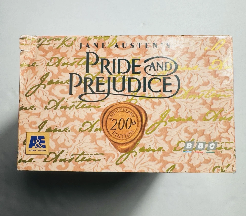 Pride and Prejudice Mini-Series VHS 1996 6 Tape Box Set A&E Home Video - Image 2 of 4