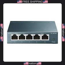 TP-Link TL-SG105, 5 Port Gigabit Unmanaged Ethernet Switch, Network Hub,