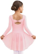 Ballet Leotards for Girls Toddler Long Sleeve Dance Leotard Skirted Gymnastic...