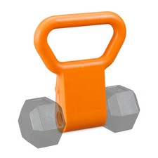 Adattatore Manubrio Kettlebell 50 kg Supporto Pesi Ghiria Plastica Arancione