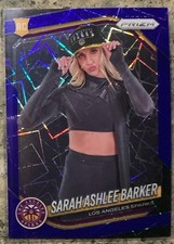 2025 Panini Prizm 🔥Sarah Ashlee Barker Blue Velocity Los Angeles Sparks RC #142