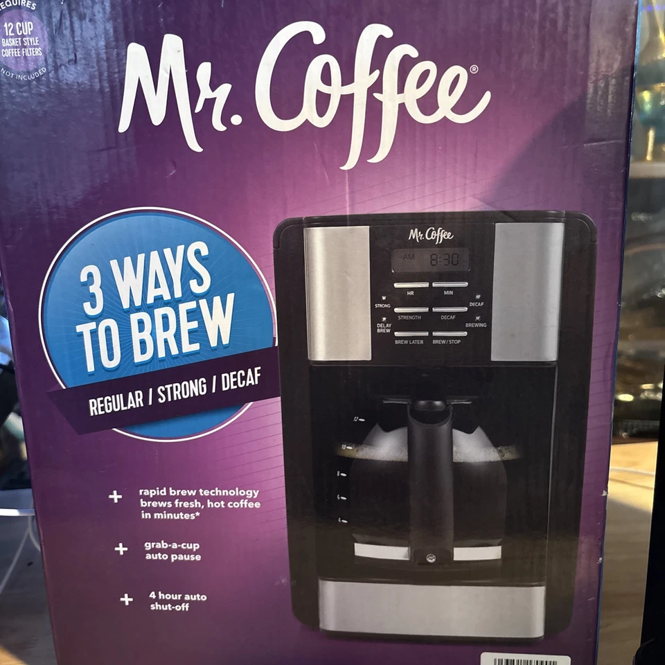 Mr. Coffee - 12-Cup Coffee Maker with Rapid Brew - Stainless Steel Used In Box - Image 4 of 4