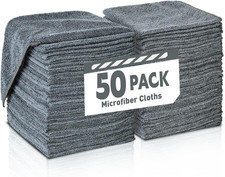 Gray Microfiber Cleaning Cloths Bulk Pack-50 Pack, Microfiber Towels Bulk  T...