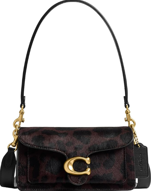 COACH Leopard Haircalf Tabby Shoulder/Crossbody Bag 20 - F2581-CC07 - B4/DrkBrwn