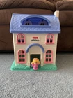 Vintage Fisher Price Little People Home Sweet Home Doll House