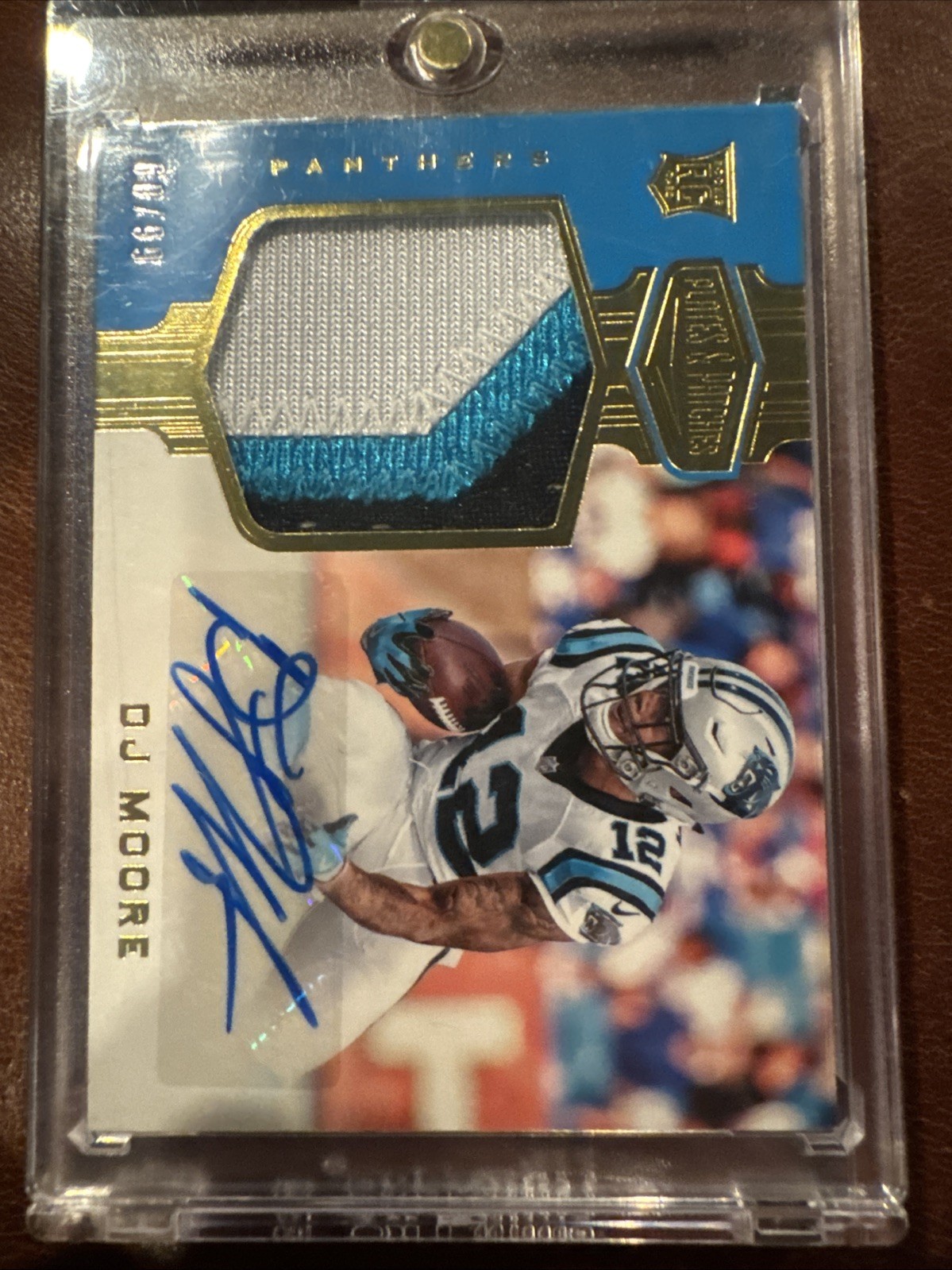 DJ Moore Panini Plates & Patches #209 Patch Autograph