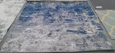 GREY / NAVY 8'-0" x 8'-0" Back Stain Rug, Reduced Price 1172783771 BNT822G-8SQ
