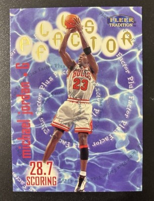  1998-99 Fleer Tradition Plus Factor Insert Michael Jordan Bulls #142