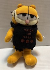 Vintage Garfield 8  Plush Halloween Trick or Treat Costume Rare HTF FREE SHIPPING