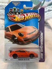 Hot Wheels 2013 HW Showroom Porsche 911 GT3 RS Orange Long Card 157/250