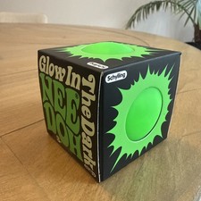 Schylling NeeDoh Groovy Glob Stress Ball Glow In Dark Authentic Nee Doh Green