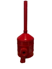 Justrite 26811R Steel Heavy Duty ciggerate Butt Receptacle disposal Red 