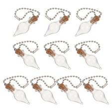 10Pcs Reusable Tiny Glass Jars Keychain with Wooden Cork for Wedding Favors