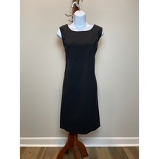 Sag Harbor Stretch Sleeveless Sheath Dress 14 Black