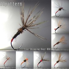 Fly Fishing Flies 3pc Set – Japanese Tenkara Kebari Barbless Trout Wet Flies #12