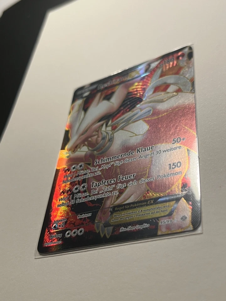 Reshiram EX (95 Full Art) 95/99 Next Destinies Holo Deutsch Pokemon - Bild 2 von 4