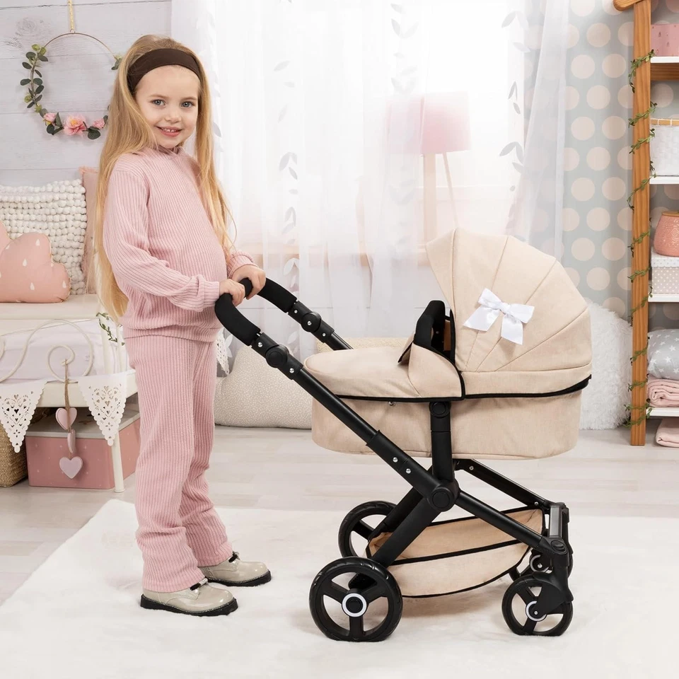 Bayer Dolls pram Xeo - Beige Pushchair for Dolls - Image 2 of 4