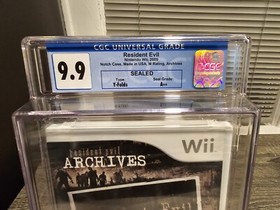 2009 Nintendo Wii Resident Evil Archives RE One Graded CGC 9.9 Sealed A++ Y-Fold