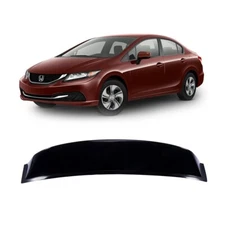 Rear Window Visor Roof Spoiler Deflectors For 2012-15 Honda Civic Sedan