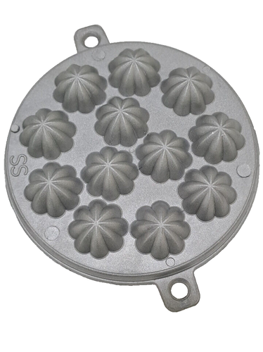 Kuih Bahulu Aluminiumform Spongcake Muffinform 12 Blumen - KOSTENLOSER VERSAND! - Bild 2 von 6