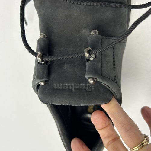 Dunham Oxford Shoes Woman 7.5 B Black Suede Leather Lace Up Comfort Sole Walking - Picture 9 of 11