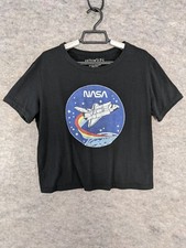 Fifth Sun NASA T-Shirt Boys Extra Large Black Logo Short Sleeve Space Shuttle