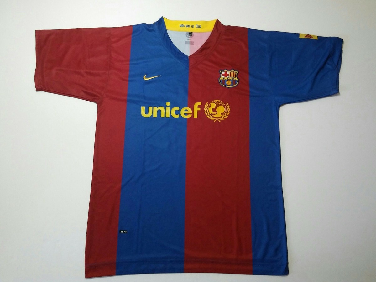 2006/07 【AUTHENTIC】Ronaldinho #10 , L 2006-07 Barcelona Home Shirt Ronaldinho #10 - 8/10 - (L)