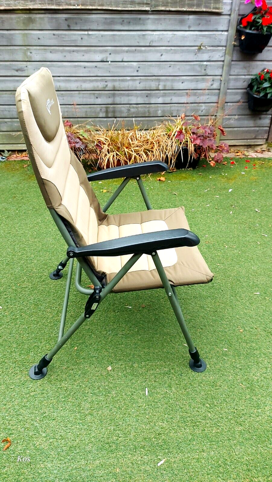 CARP FISHING CHAIR FOX WARRIOR XL CHAIR CARP TACKLE SET UP RECLINING
