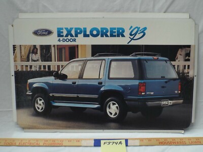 Dealer Showroom Sign/Promotional Poster 1993 Ford Explorer 4x4