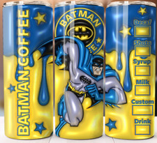 Batman Coffee Tumbler Mug Cup style Tumbler 20 oz w/ Straw, great for Gift
