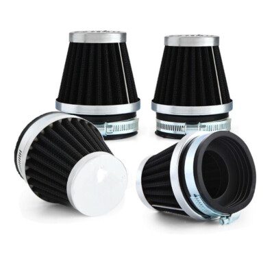 4x 52mm Motorcycle Air Filters For Yamaha XJ700 MAXIM 700 1985 1986 XJ750 MAXIM