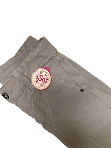 LOT 2 PANTS New GIRLS Sz 8 Roxy Cargo SO Cargo Jeggings Gray Brown *Read Flaw G - Picture 5 of 14